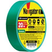 Изолента ПВХ 15мм (рул.20м) зел. NIT-B15-20/G Navigator 71106