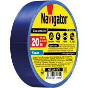 Изолента ПВХ 19мм (рул.20м) син. NIT-A19-20/B Navigator 71114