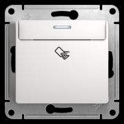 Выключатель карточный 1-кл. 1мод. СП Glossa 10А IP20 (сх. 6) механизм бел. SE GSL000169