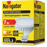 Лампа светодиодная 94 244 NLL-MR16-7-230-3K-GU5.3 7Вт 3000К тепл. бел. GU5.3 480лм 220-240В Navigator 94244