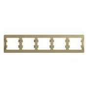 Рамка 5-м Glossa горизонт. титан SE GSL000405