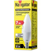 Лампа светодиодная 94 492 NLL-C37-7-230-4K-E14-FR 7Вт свеча 4000К нейтр. бел. E14 560лм 176-264В Navigator 94492