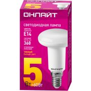 Лампа светодиодная 71 651 OLL-R50-5-230-2.7K-E14 5Вт 2700К тепл. бел. E14 500лм 176-264В ОНЛАЙТ 71651