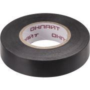 Изолента ПВХ 15мм (рул.20м) 71 677 OIT-B15-20/BL черн. ОНЛАЙТ 71677