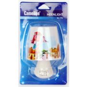 Светильник светодиодный NL-174 «Лампа» 220В ночник с выкл. бел. Camelion 12530