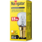 Лампа накаливания 61 207 NI-T25-15-230-E14-CL (для духовых шкафов) Navigator 61207