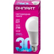 Лампа светодиодная 61 972 OLL-A70-30-230-6.5K-E27 30Вт ОНЛАЙТ 61972