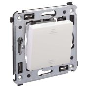 Выключатель 1-кл. 2мод. СП Avanti «Белое облако» 16А IP20 бел. DKC 4400103