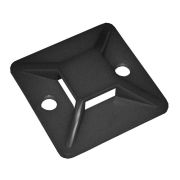 Площадка самокл. 25х25 под хомуты черн. (уп.20шт) IEK UHP31-25-020