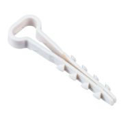 Дюбель-хомут 5х10мм для плоского кабеля нейлон бел. (уп.25шт) IEK UDH14-05-10-025-K01