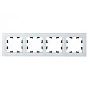 Рамка 4-м AtlasDesign Nature стекло бел. SE ATN320104