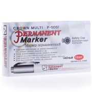 Маркер перманентный «Multi Marker Super Slim» 1мм пулевидный черн. Crown 08-8001