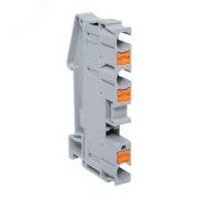 Клемма Push-in 6 мм2 3 вывода серая EKF