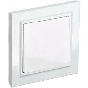 BRITE Выключатель одноклавишный 10А в сборе ВСР10-1-0-БрБ белый