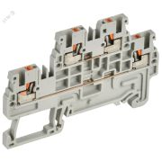 ARMAFIX Клемма пружинная Push-in CP-ML 2 ур. 1,5мм2 серая IEK