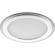 Светильник светодиодный ДВО-18w 4000K 1120Лм со стеклом белый