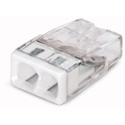 Клемма 2x2.5мм белая/прозрачная