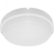 Светильник светодиодный ДБП-12w с оптико-акустическим датчиком 4000К 960Лм IP65 круглый белый ЖКХ