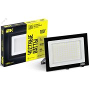 Прожектор СДО 06-100 светодиодный черный IP65 6500K