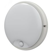Светильник светодиодный ДПО 4100Д 12Вт IP54 4000K круг белый с инфракрасным датчиком движения