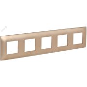SKANDY Рамка 5-местная SK-F05Sa песочный IEK