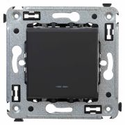 Avanti Инвертор одноклавишный в стену Черный      матовый (Переключатель сх.7)