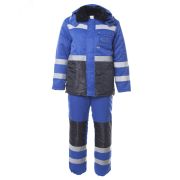 Костюм АЛДАН куртка п/к васильковый с черным (60- 2) 120-124/194-200