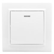 Выключатель Минск 1-клавишный СП с индикатором 10А белый