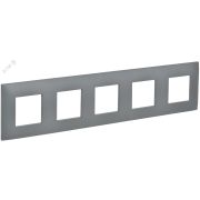 SKANDY Рамка 5-местная SK-F05Gr серый IEK
