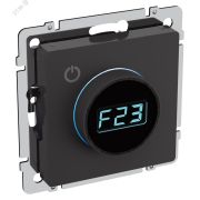 BRITE Термостат электронный с индикацией ТС10-1-БрЧ черный IEK