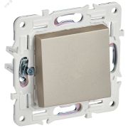 SKANDY Выключатель 1-клавишный проходной 10А SK-V02Sh шампань IEK