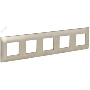 SKANDY Рамка 5-местная SK-F05Sh шампань IEK