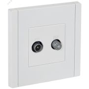 FORTE&PIANO Розетка двойная TV+SAT FP238 белый IEK