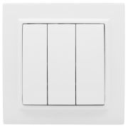 Выключатель Минск 3-клавишный СП 10А белый