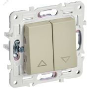 SKANDY Выключатель жалюзи 10А SK-V12B бежевый IEK