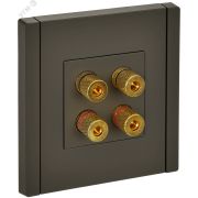 FORTE&PIANO Аудиорозетка 4-местная FP339 серый IEK