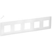 SKANDY Рамка 5-местная SK-F05W арктический белый IEK