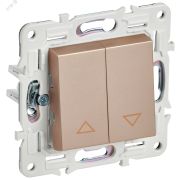 SKANDY Выключатель жалюзи 10А SK-V12Sa песочный IEK