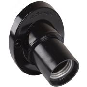 Патрон угловой настенный карболитовый Пкб27-04-К31 Е27 черный стикер на изделии