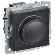 BRITE Светорегулятор поворотно-нажимной 600Вт СС10-1-0-БрЧ черный