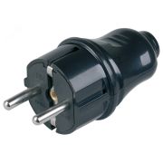 Евровилка прямая черная 16 А