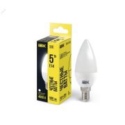 Лампа светодиодная C35 свеча 5Вт 230В 4000К E14