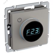 BRITE Термостат электронный с индикацией ТС10-1-БрКр бежевый IEK