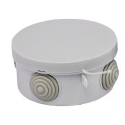 Коробка распаячная с крышкой КМР-040-039 наружная 85х40 АБС серая 4 входа IP54 PROxima