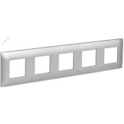SKANDY Рамка 5-местная SK-F05S серебряный IEK