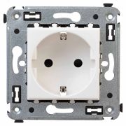 Avanti Розетка в стену, 2P+E, с защитными шторками, ''Белое облако''