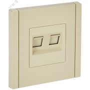 FORTE&PIANO Розетка компьютерная двойная RJ45 кат.5E FP433 ваниль IEK