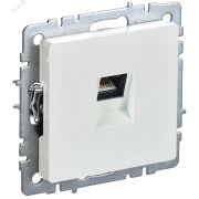 BRITE Розетка компьютерная RJ45 кат.5E РК10-БрЖ жемчуг