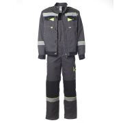 Костюм Корвет с СОП куртка ткань, полукомбинезон летний цвет темно-серый,черный,лимон 56-58 112-116,170-176