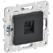 SKANDY Розетка компьютерная RJ45 кат.5E SK-K01G графит IEK